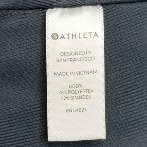 Athleta Women's Gray Active Workout Leggings, SP - Picture 7 of 8
